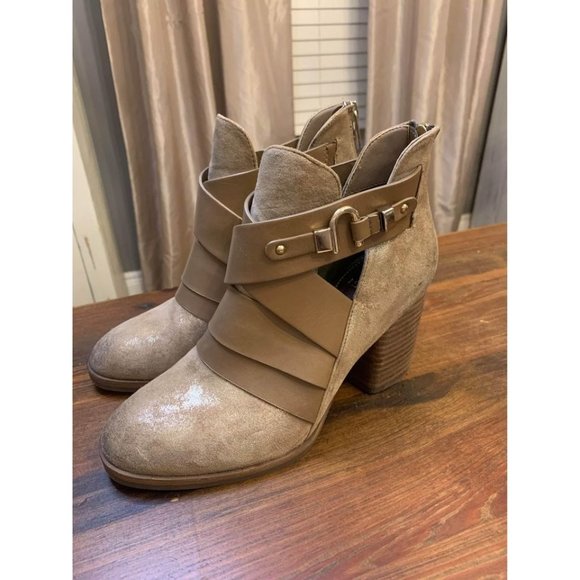 Isola Bootie Boots, Metallic Brown, Woman’s Size 6.5 - Picture 1 of 8